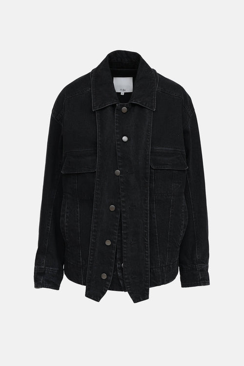 Tibi Convertible Denim Jacket