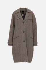 Smythe Single Breasted Chevron Coat