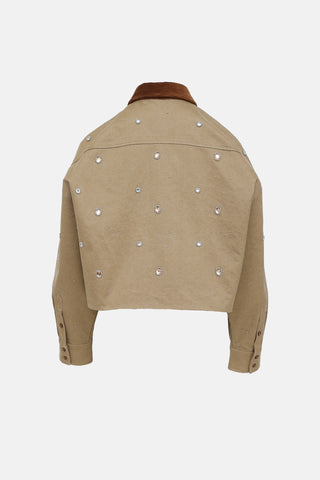 Sandro Embellished Cropped Jacket