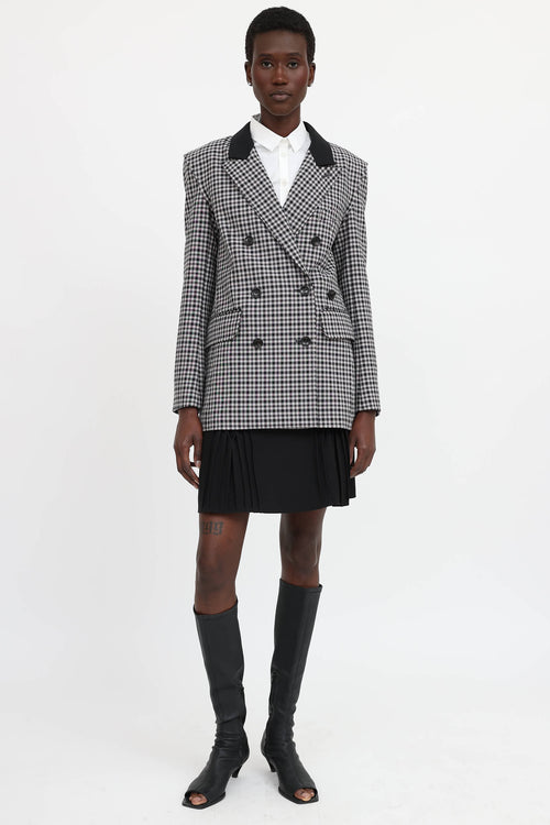 Tibi Gingham Blazer