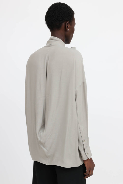 Tibi Bow Tie Shirt
