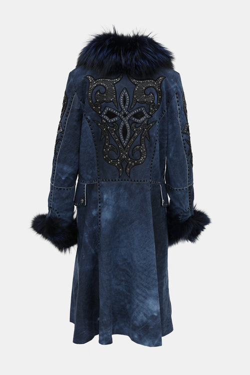 Valiant Suede Embellished Coat