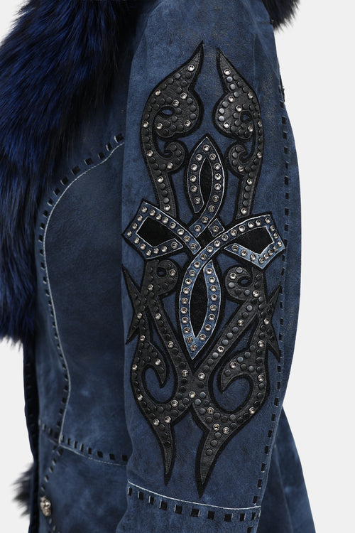 Valiant Suede Embellished Coat