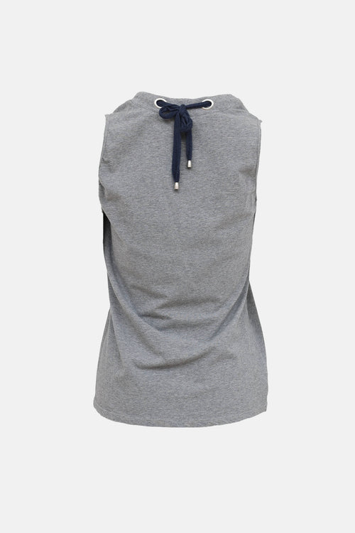 Brunello Cucinelli Sleeveless Necklace Top