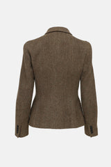 Ralph Lauren Black Label Wool Chevron Blazer