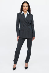 Galliano C. 2000s Pinstripe Co-Ord Set