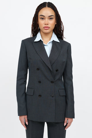 Galliano C. 2000s Pinstripe Co-Ord Set