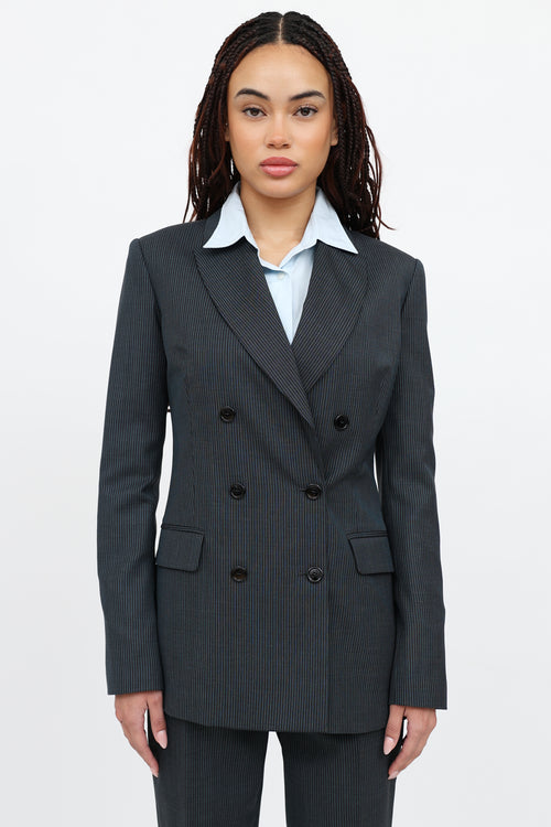 Galliano C. 2000s Pinstripe Co-Ord Set