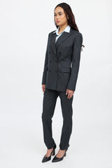 Galliano C. 2000s Pinstripe Co-Ord Set