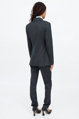 Galliano C. 2000s Pinstripe Co-Ord Set