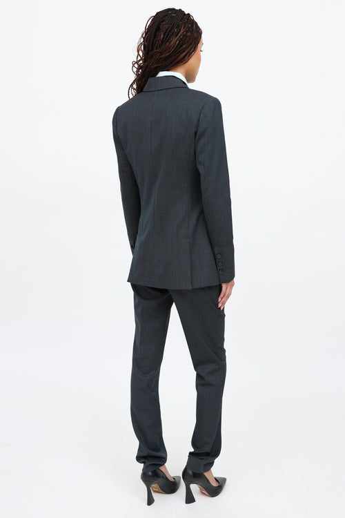 Galliano C. 2000s Pinstripe Co-Ord Set
