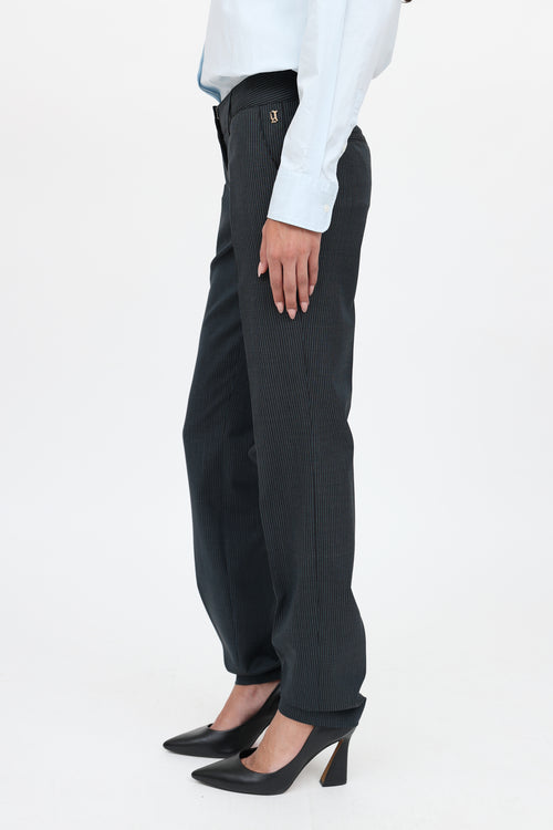 Galliano C. 2000s Pinstripe Co-Ord Set