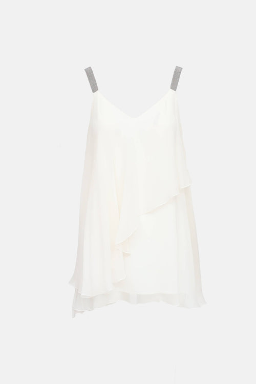 Brunello Cucinelli Layered Monili Tank Top