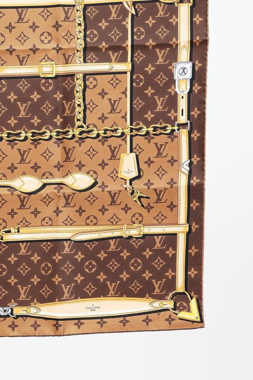 Louis Vuitton Monogram Confidential Scarf