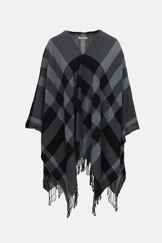Burberry Check Fringe  Shawl