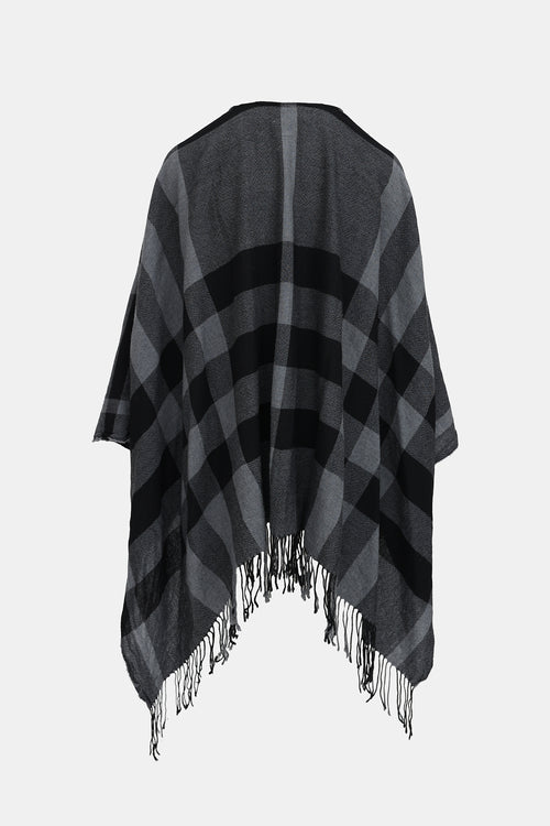 Burberry Check Fringe  Shawl