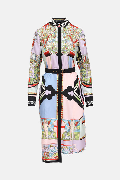 Versace SS 2018 Silk Shirt Dress