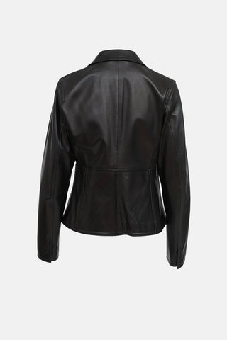 Max Mara Leather Blazer