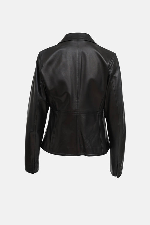 Max Mara Leather Blazer