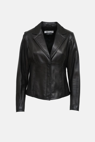 Max Mara Leather Blazer