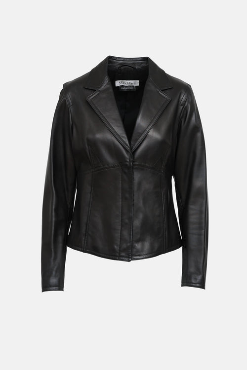 Max Mara Leather Blazer
