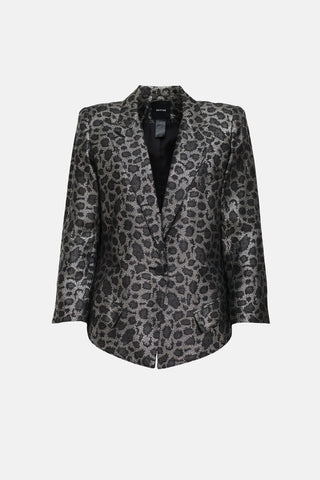 Smythe Metallic Patterned Blazer