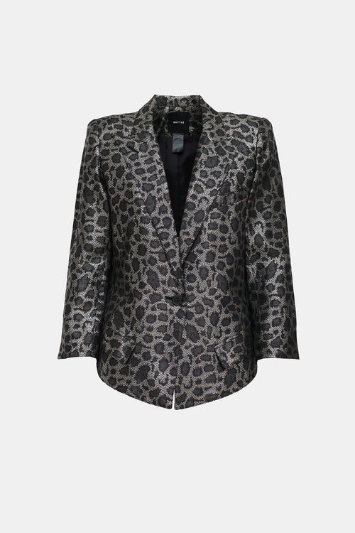 Smythe Metallic Patterned Blazer