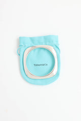 Tiffany & Co. Sterling Silver Square Cushion Bangle
