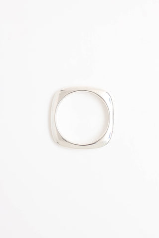 Tiffany & Co. Sterling Silver Square Cushion Bangle