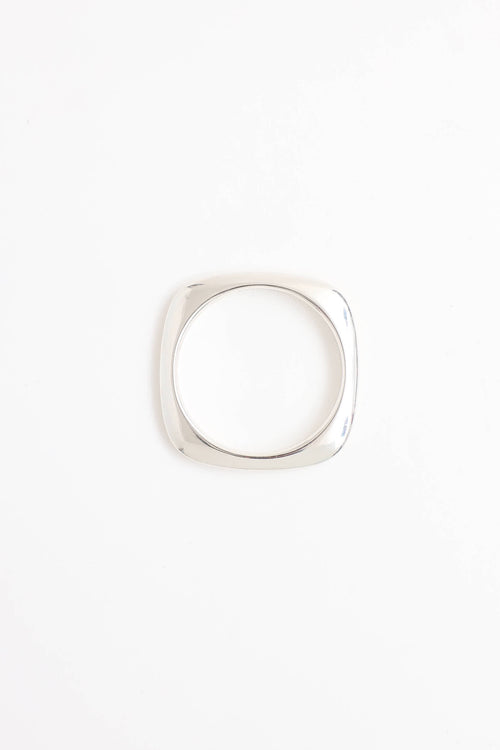 Tiffany & Co. Sterling Silver Square Cushion Bangle