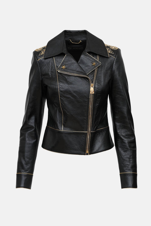 Versace Studded Leather Jacket