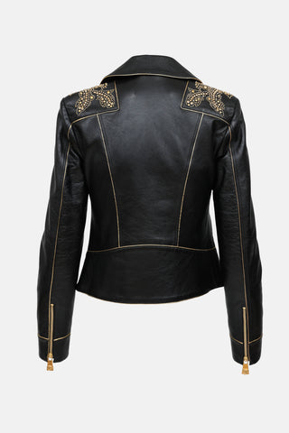 Versace Studded Leather Jacket