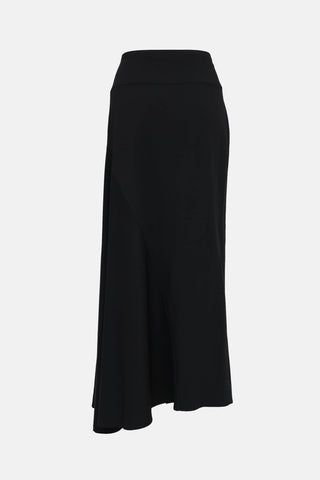 Sarah Pacini Asymmetrical Midi Skirt