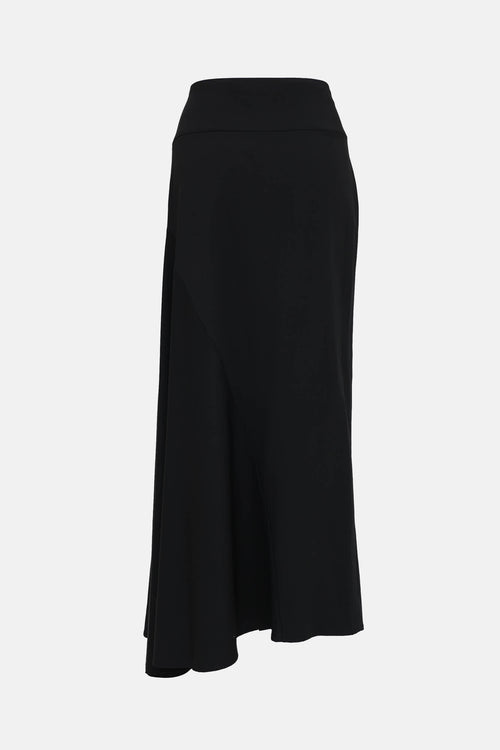 Sarah Pacini Asymmetrical Midi Skirt