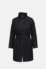Prada Nylon Fur Lined Coat