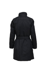 Prada Nylon Fur Lined Coat