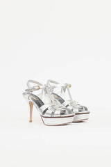 Saint Laurent Metallic Tribute Sandal