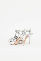 Saint Laurent Metallic Tribute Sandal