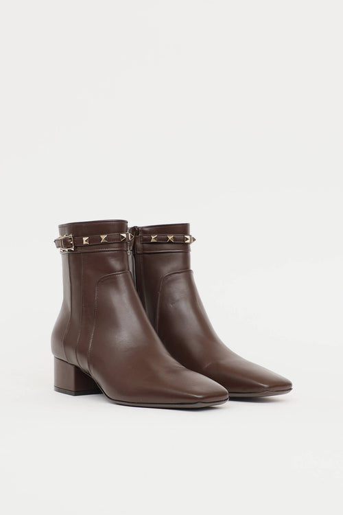 Valentino Rockstud Ankle Boot