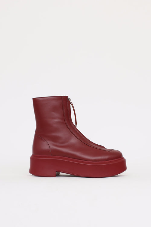 The Row Zipped Ankle Boot