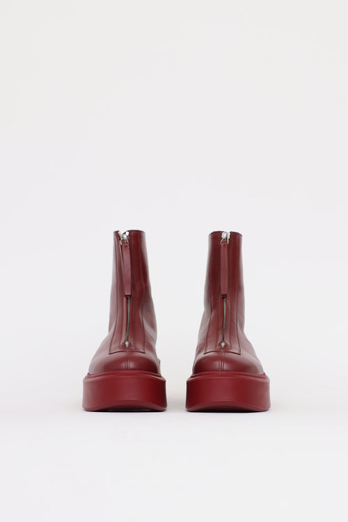The Row Zipped Ankle Boot
