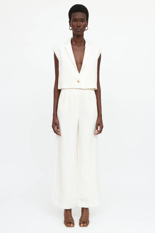 Loulou Studio Linen  Co-ord Set