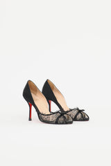 Christian Louboutin Satin Lace Pump