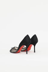 Christian Louboutin Satin Lace Pump