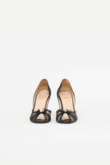 Christian Louboutin Satin Lace Pump