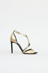 Lanvin Metallic Strappy Sandals