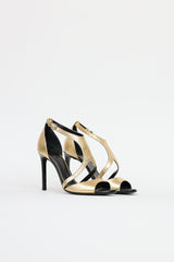 Lanvin Metallic Strappy Sandals