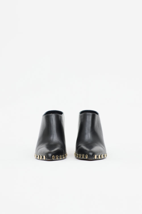 Celine Leather Studded Mule