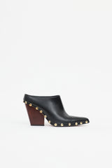 Celine Leather Studded Mule