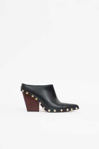 Celine Leather Studded Mule